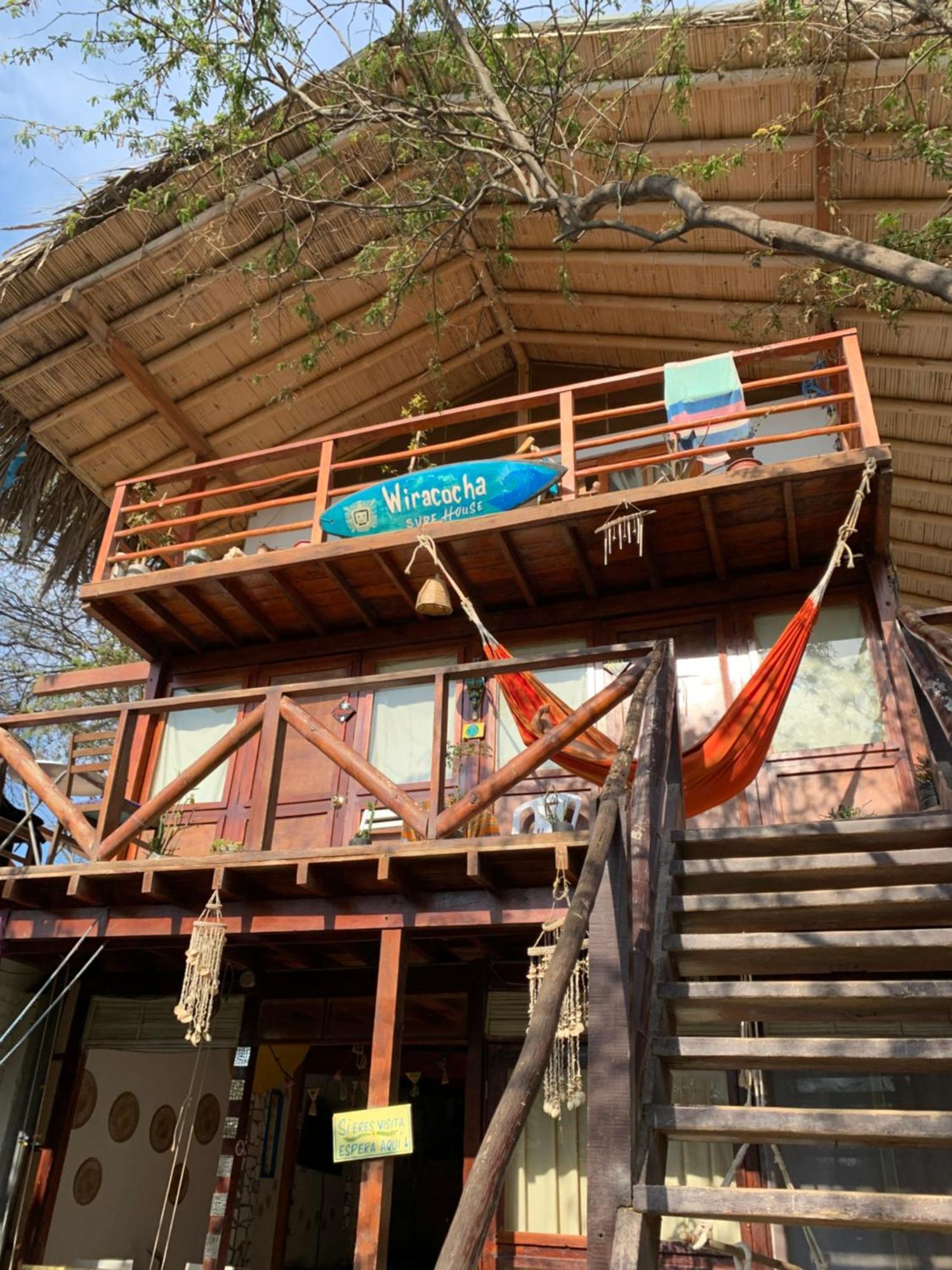 Wiracocha Hostal Mancora Bagian luar foto